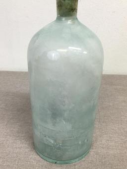 Antique Glass Jar w/Ground Glass Stopper