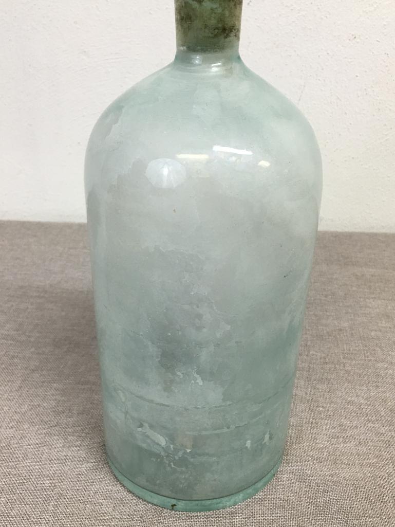 Antique Glass Jar w/Ground Glass Stopper