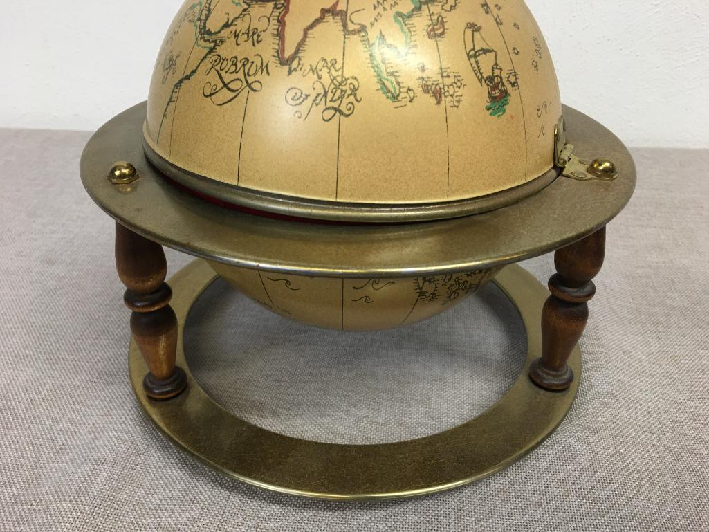 Vintage Globe Jewelry Box