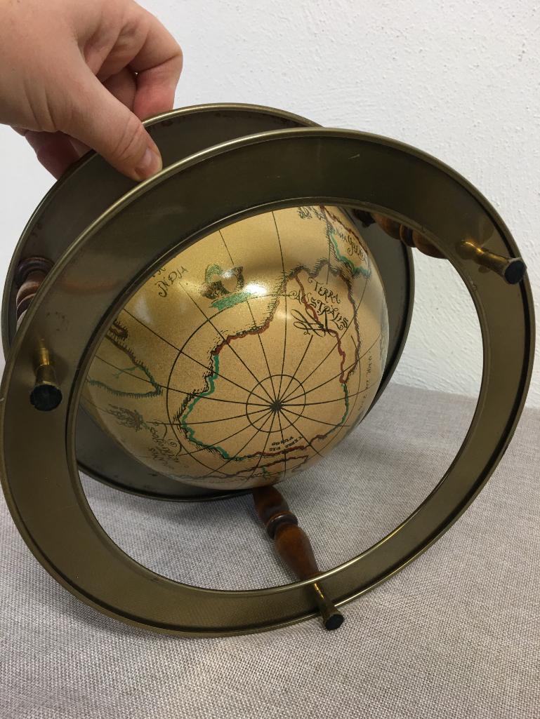 Vintage Globe Jewelry Box