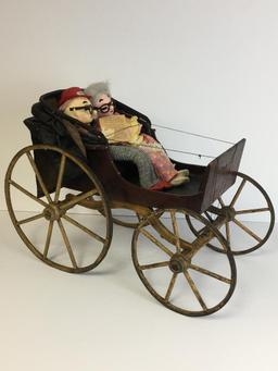 Vintage Wagon w/Stuart Inc "Retired" Dolls