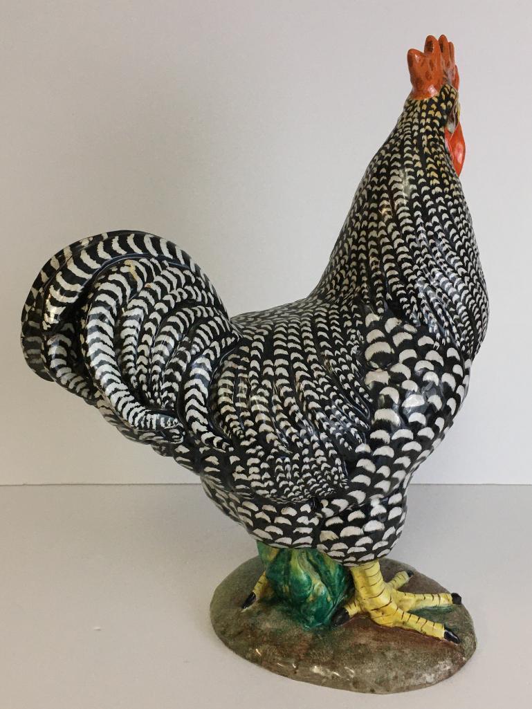 Large Porcelain Rooster Made in Italy