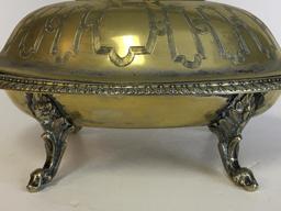 Silver Plate Raised Butter Dish