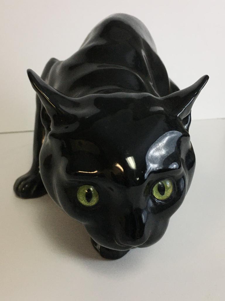 Black Cat Ceramic Night Light Made in Austria