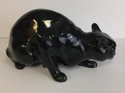 Black Cat Ceramic Night Light Made in Austria