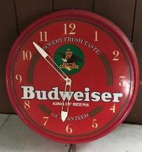 Composite Plastic Lighted Budweiser Clock - Non Working