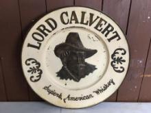 Tin Lord Calvert's Whiskey Sign