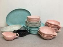 Lot of Plastic Melmac Unmarked Dishes