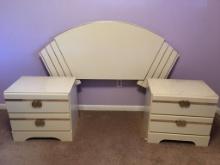 Headboard and Set of End Tables