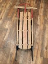 Vintage Wooden and Metal Sled