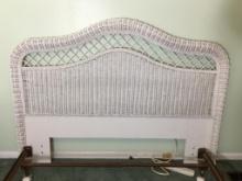 Wicker Headboard and Bed Rails