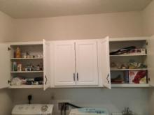 Contents of Upper Two Cabinet in Laundry Room (Cabinet Not Incl)
