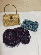 Two Ladies Hand Bag and Scarf