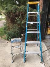 6' Werner Aluminum Ladder and Step Ladder