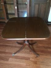Antique Claw Foot Fold Out Game Table