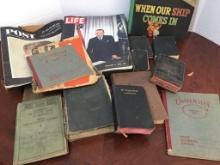 Group of Misc Vintage Bibles and Books