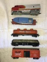 Group of Misc Train Cars by Crown and Athearn