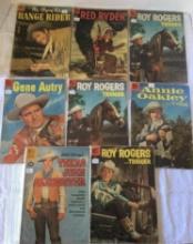 Group of Eight Vintage Dell Western Comic Books 1955-1956