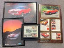 Collection of Framed Camaro Art