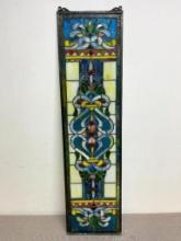 Contemporary Tiffany Style Hanging Stained Glass Piece