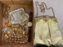 Lot of Clutches and Jewelry