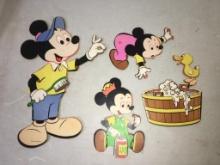 Vintage Cardboard Mickey Mouse Wall Art