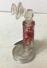 Vintage Glass Candlestick Telephone Candy Container