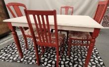 Painted Dining Table and Chairs