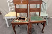 Group of 4 Wooden Chairs