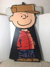 50th Anniversary Hallmark Display Peanuts Gang "Charlie Brown" Cardboard Stand Up Cutout
