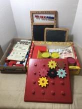 Group of Vintage Children's Toys Incl Chalkboards, Play Doh and More