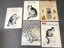 Group of 4 Workman Publishing Company Cat Posters