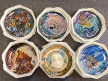 Group of 6 Franklin Mint Noah's Ark Collector Plates