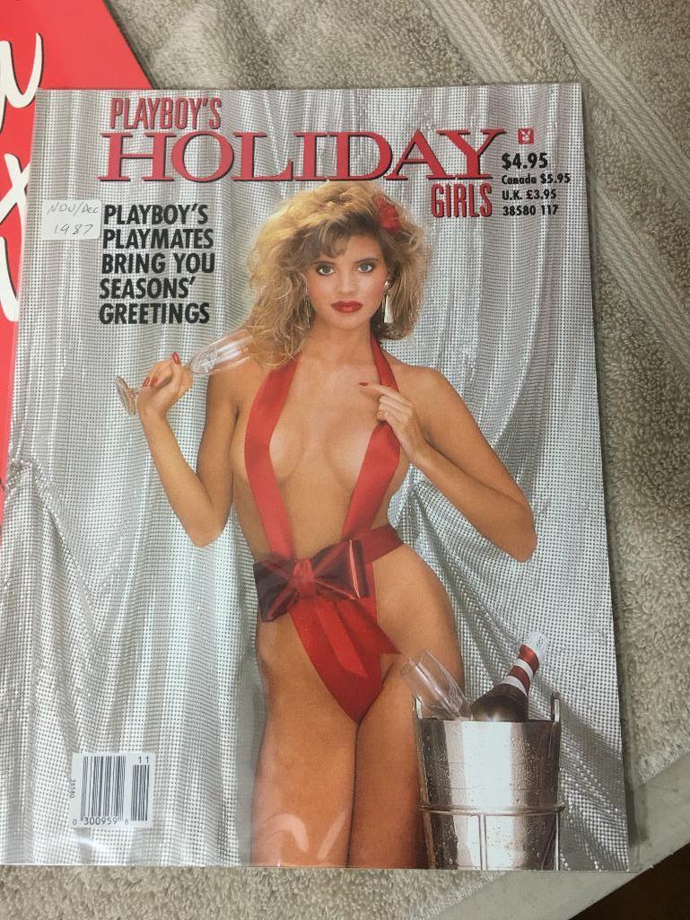 Eight Vintage Playboy Magazines 1987 - Like New Condition