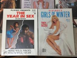 Eleven Vintage Playboy Magazines 1988 - Like New Condition