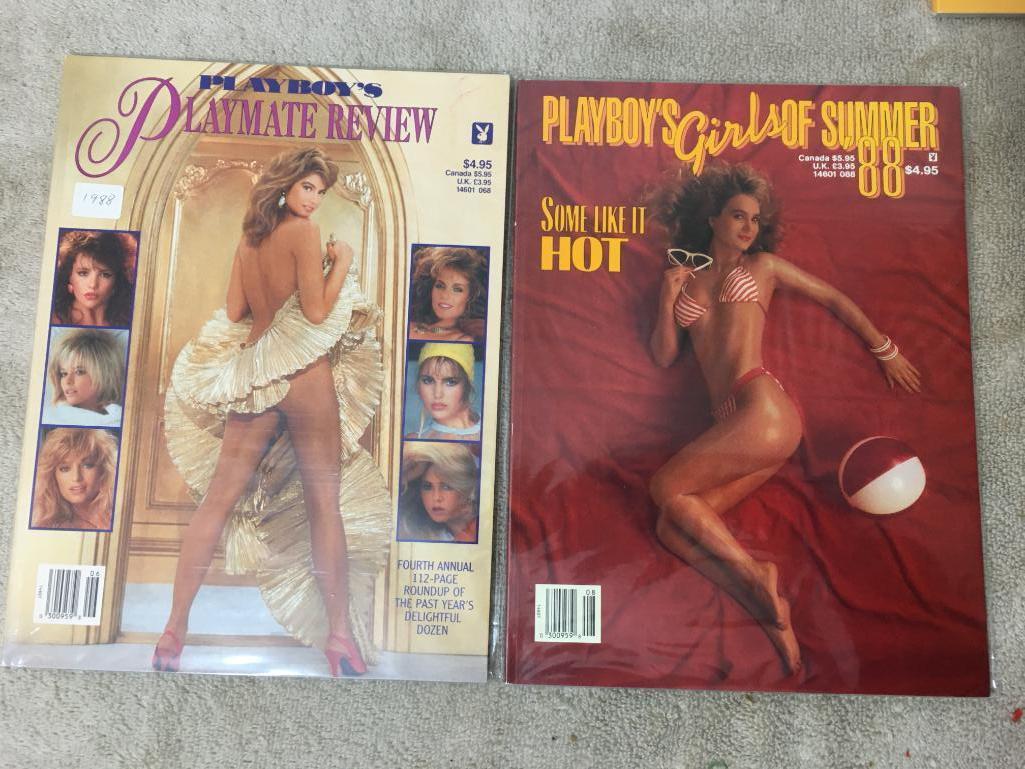 Eleven Vintage Playboy Magazines 1988 - Like New Condition