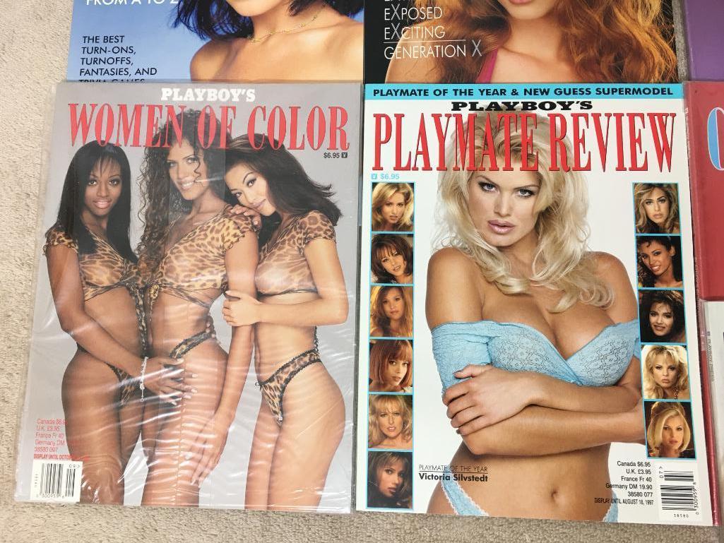 Nine Playboy Magazines 1997 - Like New Condition