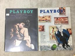 Two Vintage Playboy Magazines 1961 - Like New Condition