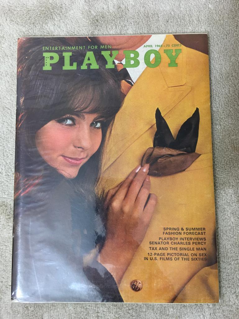 Vintage Playboy Magazine April 1968 - Like New Condition