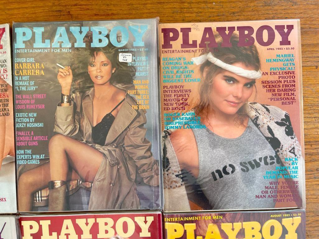 Vintage Playboy Magazines - Complete Set 1982 - Like New Condition