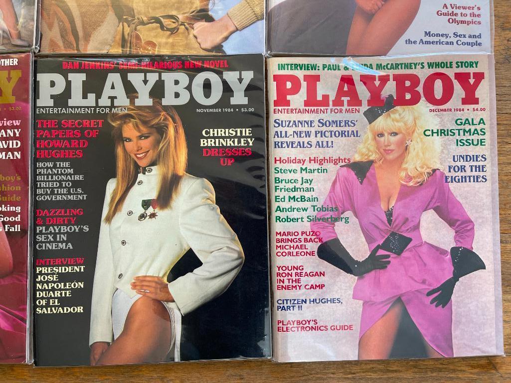 Vintage Playboy Magazines - Complete Set 1984 - Like New Condition