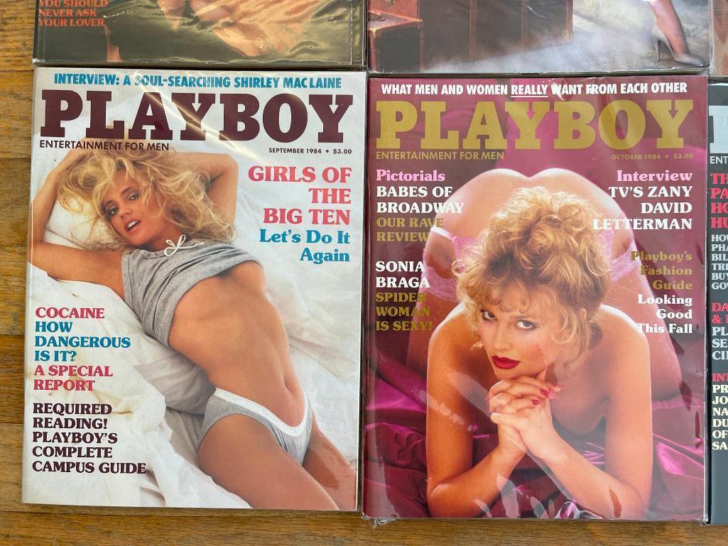 Vintage Playboy Magazines - Complete Set 1984 - Like New Condition