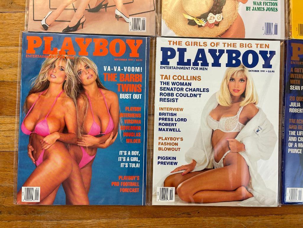 Vintage Playboy Magazines - Complete Set 1991 - Like New Condition