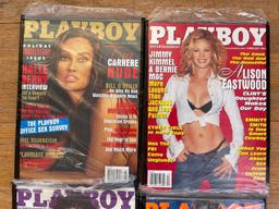 Four Playboy Magazines January - March 2003 - Like New Condition