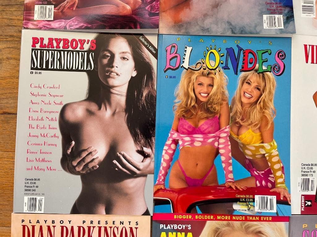 Twelve Misc Playboy Magazines - Like New Condition