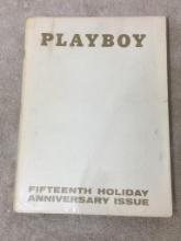 Vintage Playboy Magazine "Fifteenth Holiday Anniversary Issue" 1969 - Like New Condition