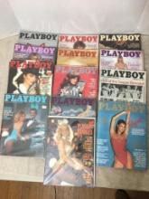 Fourteen Vintage Playboy Magazines 1979 - Like New Condition