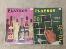 Two Vintage Playboy Magazines 1958 - Like New Condition