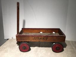 Antique Jitney Wooden Wagon