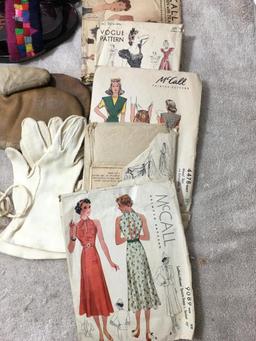 Misc Treasure Lot Incl Sewing Patterns, Belts and More